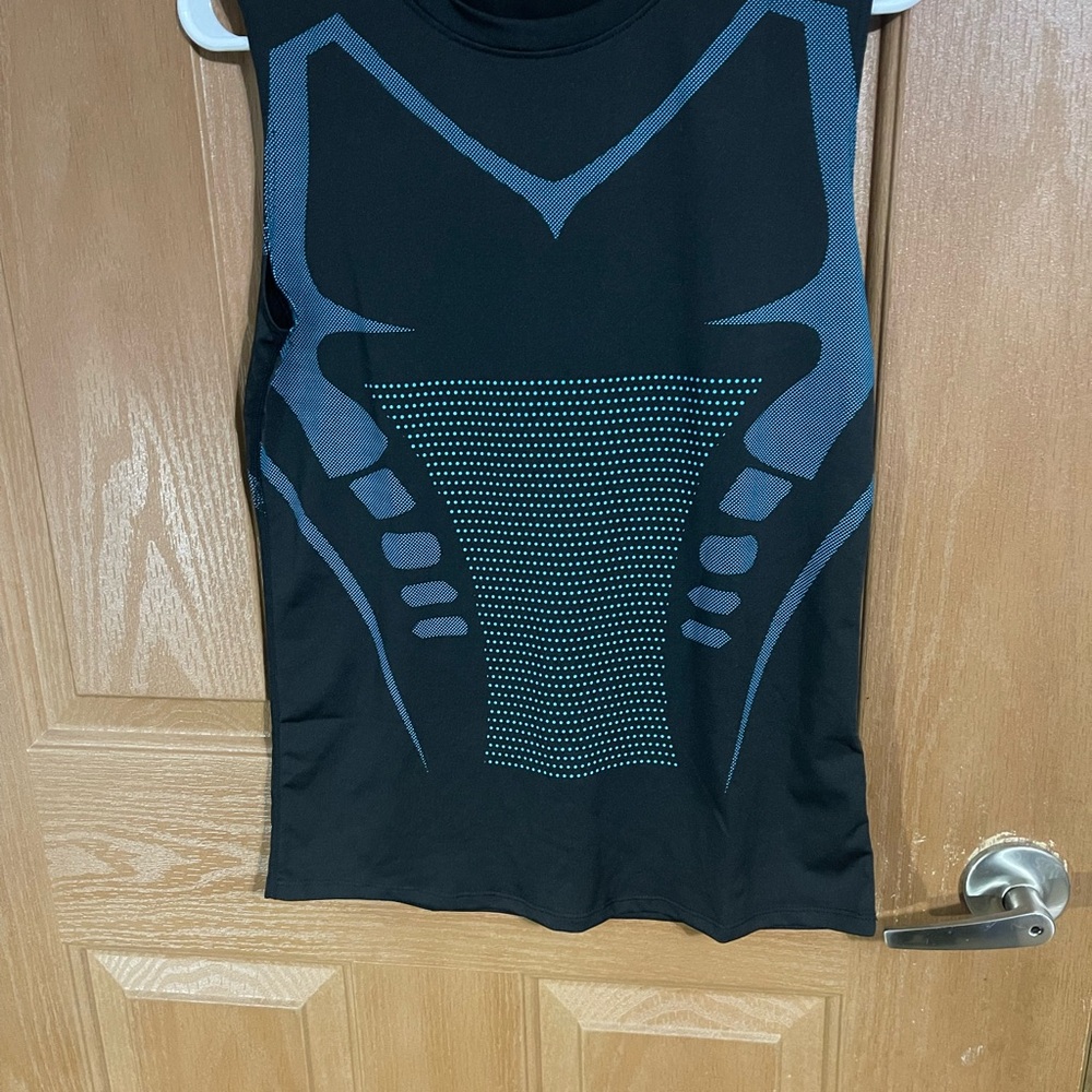 Kids' Black and Blue Graphic Tank Top